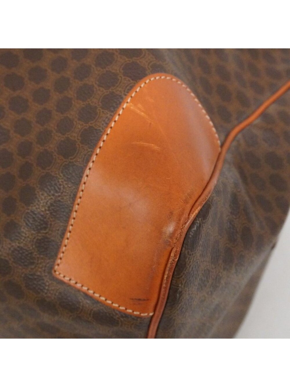 Celine Boston Bag Macadam Brown Gold - Picture 6 of 10